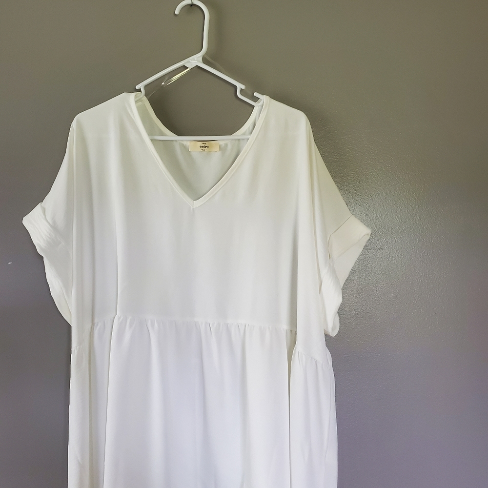 White Short Sleeve Top